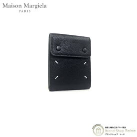 メゾン マルジェラ （Maison Margiela） バイフォールド カードホルダー ゴートレザー コンパクト 二つ折り 財布 札入れ SA1UI0014 ブラック【新品】