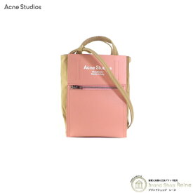 【セール+更に2,000円OFFクーポン!】アクネ ストゥディオズ （ACNE STUDIOS） ペイパリー スモール ナイロン トート バッグ FN-UX-BAGS000048 ブラウン×ピンク【新品】