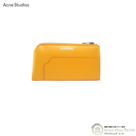 アクネ ストゥディオズ （ACNE STUDIOS） レザー ファスナーウォレット コインケース カードケース FN-UX-SLGS000188 パンプキンオレンジ【新品】