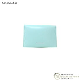 【セール+更に2,000円OFFクーポン!】アクネ ストゥディオズ （ACNE STUDIOS） フォールド レザー カードホルダー カードケース FN-UX-SLGS000104 パールグリーン【新品】