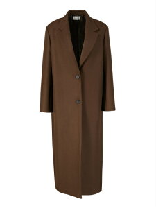 �U�E���E �iThe Row�j PELLA COAT 6582 �V���O�� �����O�R�[�g �_�[�N�`���R���[�g �T�C�YS�y�V�i�z