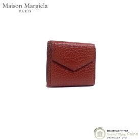 メゾン マルジェラ （Maison Margiela） エンベロープ ミニウォレット レザー コンパクト 三つ折り 財布 S56UI0150 ブラウン【中古】