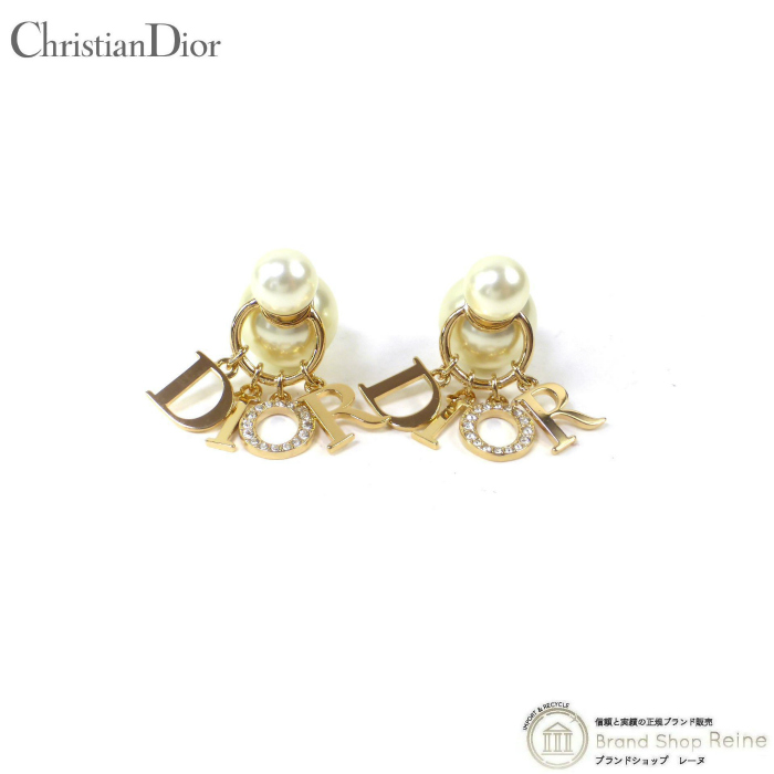 Christian Dior ディオール ピアス シルバー ストーン ピアス(両耳用) 非対面買い物