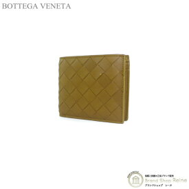 ボッテガ ヴェネタ （BOTTEGA VENETA） イントレチャート コインパース付き 二つ折り 財布 605722 エイコーン メンズ【新品】