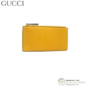 【2,000円OFFクーポンで値引き！】グッチ （GUCCI） ロゴ ジップ カードケース コインケース 725550 イエロー【新品】