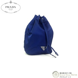 【セール+更に2,000円OFFクーポン!】プラダ （PRADA） ナイロン VELA ヴェラ ドローストリング コンテナ ポーチ 巾着 バッグ 1N0369 ROYAL【新品同様】 中古