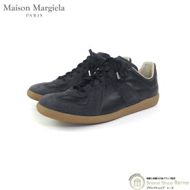 メゾン マルジェラ （Maison Margiela） レプリカ ジャーマントレーナー スニーカー シューズ S57WS0236 ブラック #43【美品】 中古