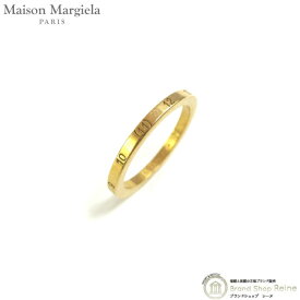 メゾン マルジェラ （Maison Margiela） ナンバリング ロゴ リング スリム Ag925 指輪 04 ゴールド SI8UQ0002【新品】