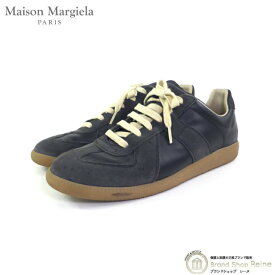 メゾン マルジェラ （Maison Margiela） レプリカ ジャーマントレーナー スニーカー シューズ S57WS0236 ブラック #41【中古】