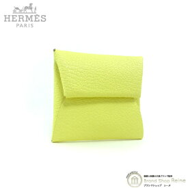 【セール+更に2,000円OFFクーポン!】エルメス （HERMES） バスティア シェーブル・ミゾール B刻 ライム コインケース 小銭入れ H039759CK【新品】