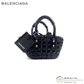 【2,000円OFFクーポンで値引き！】バレンシアガ （BALENCIAGA） BISTRO XXS ビストロ ストラップ付きバスケット かご 2way ハンド ショルダー バッグ 678028 ブラック【新品同様】 中古