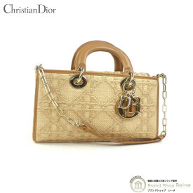 【2,000円OFFクーポンで値引き！】クリスチャンディオール （Christian Dior） LADY D-JOY カナージュ ラフィア 2way ミディアム ハンドバッグ【新品同様】 中古