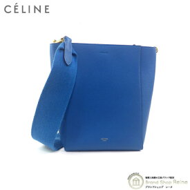 【2,000円OFFクーポンで値引き！】セリーヌ （CELINE） サングル バケット スモール ショルダー バッグ 17830 Teel Blue 旧ロゴ【新品同様】 中古