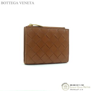 ボッテガ・ヴェネタ(BOTTEGA VENETA) ファスナー メンズ二つ折り財布 