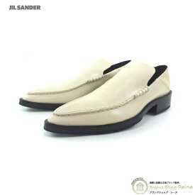 ジルサンダー （JIL SANDER） フラットモカシン レザー ポインテッドトゥ ローファー J15WR0014 Naturale 靴 ＃39【新品】