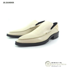 ジルサンダー （JIL SANDER） フラットモカシン レザー ポインテッドトゥ ローファー J15WR0014 Naturale 靴 ＃38.5【新品】