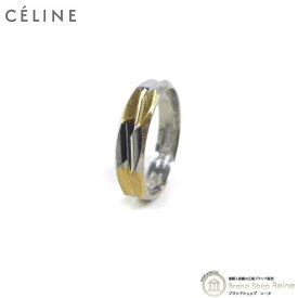 セリーヌ （CELINE） Pt850/750 ヴィンテージ コンビリング 指輪 ＃10 ゴールド×シルバー【中古】