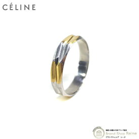 セリーヌ （CELINE） Pt850/750 ヴィンテージ コンビリング 指輪 ＃16 ゴールド×シルバー メンズ【中古】