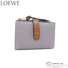 【セール+更に2,000円OFFクーポン!】ロエベ （LOEWE） スリム ジップ バイフォールド ウォレット コンパクト 二つ折り 財布 C660P30X02 ダーティモーヴ×タン【新品同様】 中古