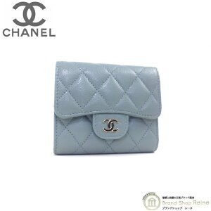 シャネル(CHANEL) キャビアスキン(Caviarskin) 三つ折り財布 | 通販  
