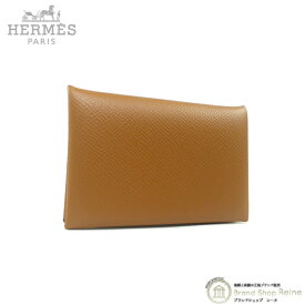 【最大8,000円OFFクーポンで値引き！】エルメス （HERMES） カルヴィ ヴォーエプソン ゴールド カードケース 名刺入れ Z刻 H044164CK【新品】