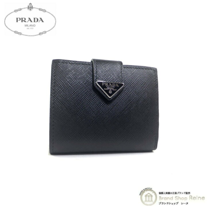 未使用品◎PRADA プラダ 1MV204 トライアングルロゴ サフィアーノ 