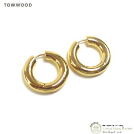 【最大8,000円OFFクーポンで値引き！】トムウッド （TOM WOOD） チャンキー フープ ミディアム ゴールド ピアス Chunky Hoops Medium Ag925/9KGD 両耳用 ECH10352NA01S925-9K【新品】