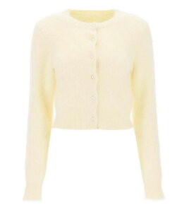 メゾン マルジェラ (Maison Margiela) カットアウトニットカーディガン M S29HP0001 165/88A レモン ウェア【新品】