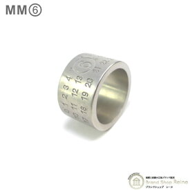 メゾン マルジェラ （Maison Margiela） MM6 Numeric Minimal Signature リング ワイド 指輪 サイズ2 シルバー SM7UQ0045【新品】