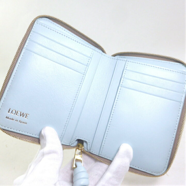 楽天市場】ロエベ （LOEWE） ノット コンパクト ジップウォレット 二  