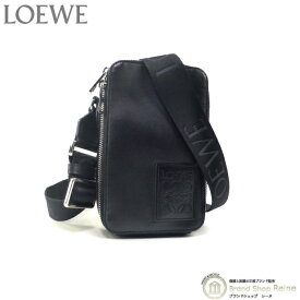 【2,000円OFFクーポンで値引き！】ロエベ （LOEWE） バーティカル クロスボディポケット ショルダー バッグ ブラック C565S59X01【中古】