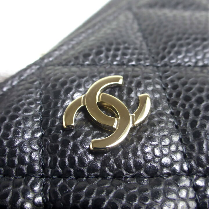 楽天市場】シャネル （CHANEL） キャビアスキン マトラッセ ジップ 