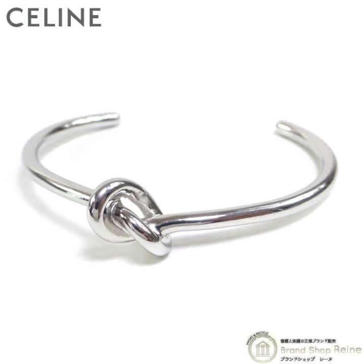 未使用/即発送】CELINE ノット エクストラシンブレスレット シルバー  