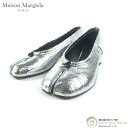 【SALE+更に2000円OFFクーポンでお得！】メゾン マルジェラ （Maison Margiela） Tabi タビ 足袋 ブロークンミラー ニュー バレエシューズ ローヒール S58WZ0133 シルバー #36.5【新品】