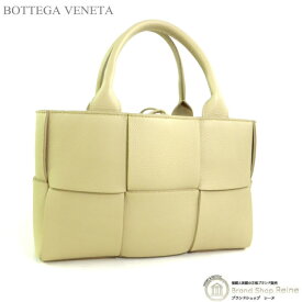 ボッテガ ヴェネタ （BOTTEGA VENETA） ミニ アルコ トート マキシイントレチャート バッグ 709337 ベージュ【新品】