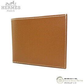 エルメス （HERMES） シチズン ツイル シルクイン エヴァーカラー W刻 ゴールド 二つ折り 札入れ メンズ【新品】