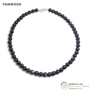 �g���E�b�h �iTOM WOOD�j Cove Necklace 16�C���` BLACKLARVIKITE Ag925 101480�y�V�i�z
