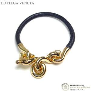 �ySALE+�X��2000�~OFF�N�[�|���ł����I�z�{�b�e�K ���F�l�^ �iBOTTEGA VENETA�j ���U�[ �m�b�g�u���X���b�g 777032 M�T�C�Y �u���b�N×�S�[���h�y�V�i�z