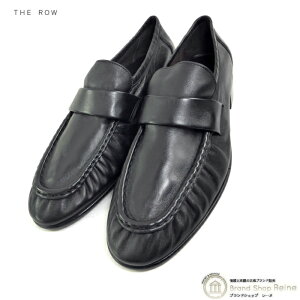 �y2,000�~OFF�N�[�|���ł����I�z�U�E���E �iThe Row�j Soft Loafer �i�b�p���U�[ ���[�t�@�[ ��40 �V���[�Y �C F1280 �u���b�N �����Y�y�V�i�z