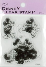 ●取寄品●ディズニースタンプミッキー＆ミニー　クラシカルスタンプ2 樹脂スタンプセットDisny Stamp