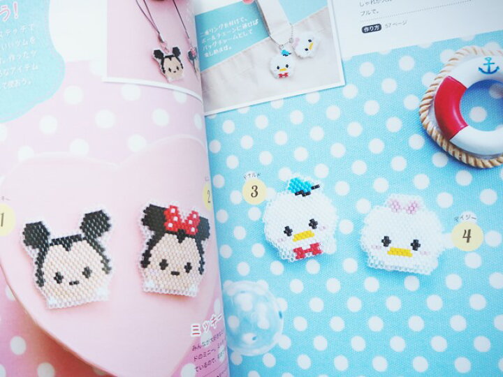 楽天市場 取寄品 ディズニーツムツムビーズステッチ 針と糸を使う シェイプド ペヨーテステッチというビーズ技法 ブティック社 アンティーク手芸 レネット