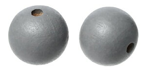 カラー木製ビーズ(グレー系色)300個クラフトウッドビーズ10mm