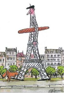 |XgJ[h tX 1 GbtFPARISp@AeB[NfUCbZ[WJ[h 105X148mm