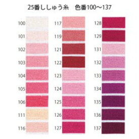 25番ししゅう糸 単色　色番#100 1かせ8m 綿100％ オリムパス製絲