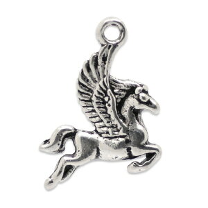メタルチャーム(3個入) ペガサスデザインアクセサリーチャームパーツペンダントピアスイヤリングネックレス材料16mm×20mm