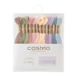 i䂤pPbg@Cosmo Embroidery Thread assorted pack by The Stitchery (Spring Flower Basket)