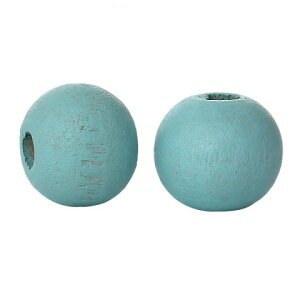 ●取寄品●ウッドビーズ 500個入(水色)木製ビーズ 天然素材ナチュラルビーズ8mm