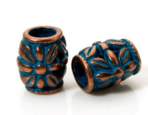 ●取寄品●メタルビーズ(20個入) 11mm x 10mm アンティークデザインメタルパーツ業務パックハンドメイドパーツ