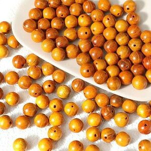 天然木ウッドビーズ 丸型(約120個)クラフト木製ビーズ 8mm