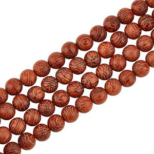 ●取寄品●ウッドビーズ木製ビーズ(約50個)木目 アクセサリークラフト工作木工パーツ 8mm